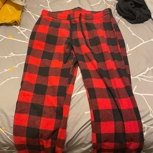 Black and red pants